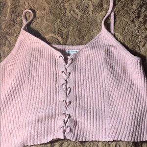 home made cropped tank from american Eagle